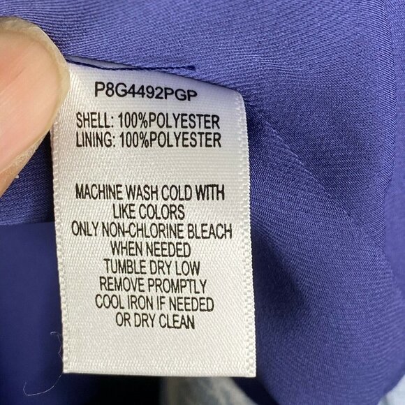 Parker Womens Blue Floral Sleeveless V Neck Comfort Fit And Flare Dress Size XS - Picture 8 of 9